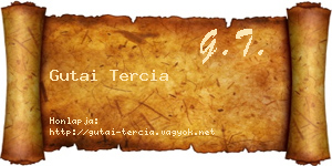 Gutai Tercia névjegykártya